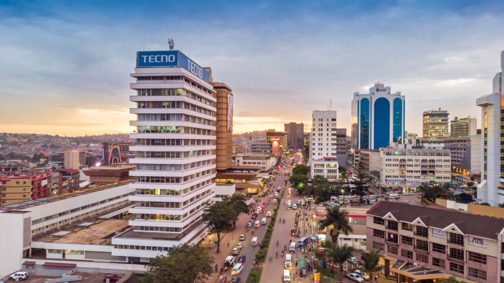 Bird eye view of Kampala City | Renting A Car in Uganda