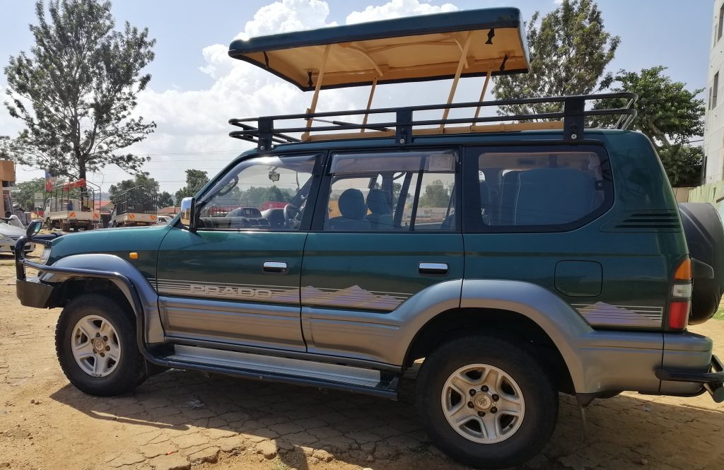 Pop up Land cruiser Prado for hire in Uganda