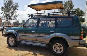 Pop up Land cruiser Prado for hire in Uganda