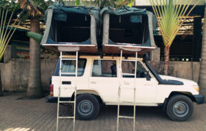 Land cruiser LX with 2 roof top tents
